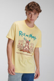 Camiseta, con estampado en frente, de Rick & Morty