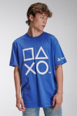 Camiseta cuello redondo, estampada de PlayStation.