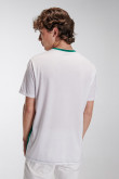 Camiseta estampada, cuello redondo, manga corta con estampado frente