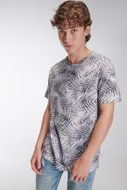 Camiseta manga corta estampada