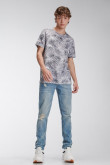 Camiseta manga corta estampada
