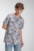 Camiseta manga corta estampada