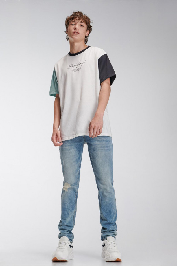 Jean skinny con rotos