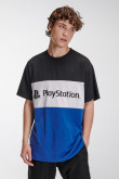 Camiseta cuello redondo, estampada de PlayStation.
