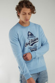 Buzo cuello redondo estampado.