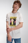 Camiseta, con estampado en frente, de Rick & Morty