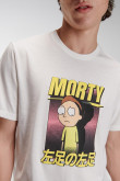 Camiseta, con estampado en frente, de Rick & Morty