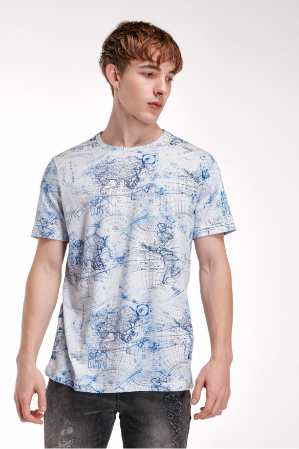 Camiseta manga corta estampada