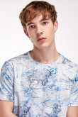 Camiseta manga corta estampada