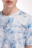Camiseta manga corta estampada