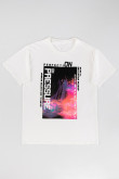 Camiseta manga corta con estampado.