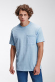 Camiseta manga corta unicolor.