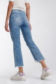 Jean cropped bota suelta