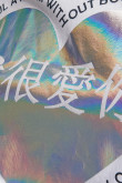Camiseta manga corta estampada con anudado.