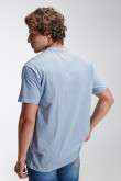 Camiseta estampada, cuello redondo, manga corta