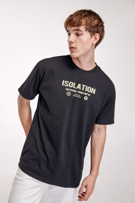 Camiseta manga corta con estampado.