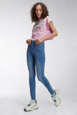 Jean jegging super alto