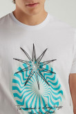Camiseta manga corta estampada.
