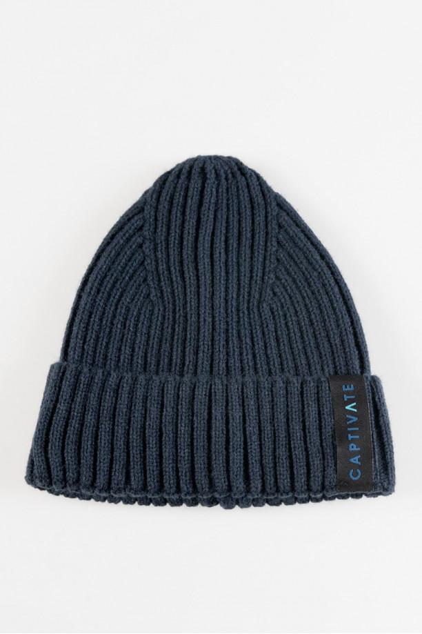 Gorro tejido unicolor