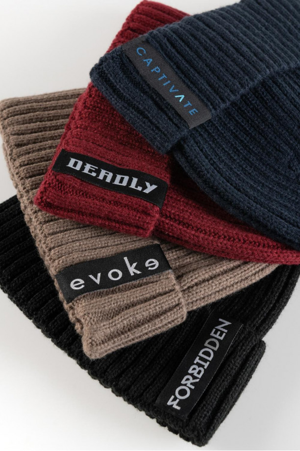 Gorro tejido unicolor