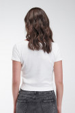 Camiseta manga corta con escote en frente