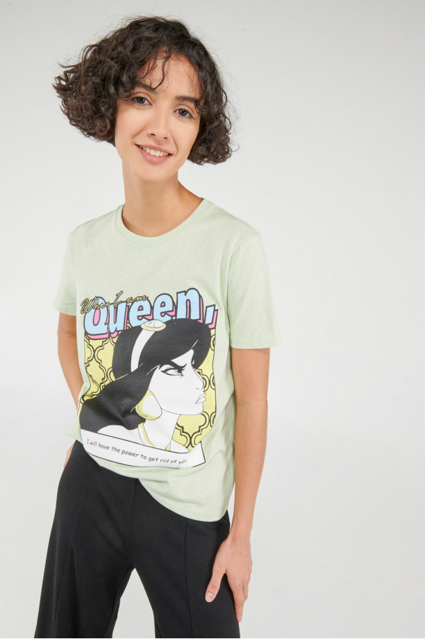 Camiseta, estampado de Princesa.
