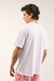 Camiseta manga corta blanca con estampado