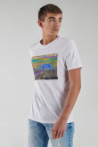 Camiseta básica manga corta estampada