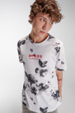 Camiseta manga corta estampada