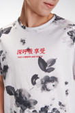 Camiseta manga corta estampada