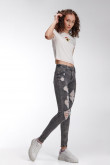 Jean Jegging tiro alto