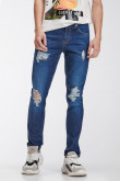 Jean Skinny con parches estampados