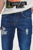 Jean Skinny con parches estampados