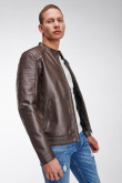 Chaqueta efecto piel