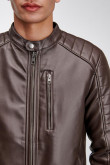 Chaqueta efecto piel