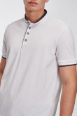 Camiseta Polo unicolor con cuello neru