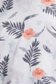 Camiseta manga corta blanca con estampado continuo