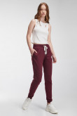 Pantalon jogger, unicolor, con bolsillos en costado