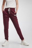 Pantalon jogger, unicolor, con bolsillos en costado