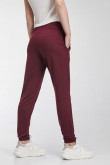 Pantalon jogger, unicolor, con bolsillos en costado