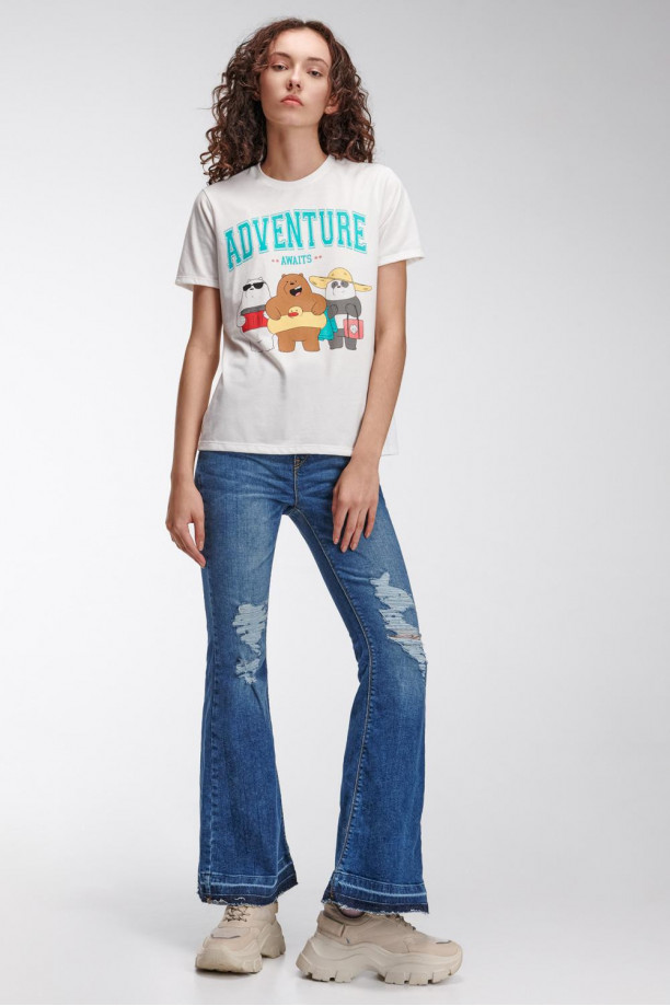 Camiseta manga corta estampada de Escandalosos