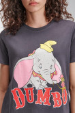 Camiseta manga corta estampada de Dumbo.
