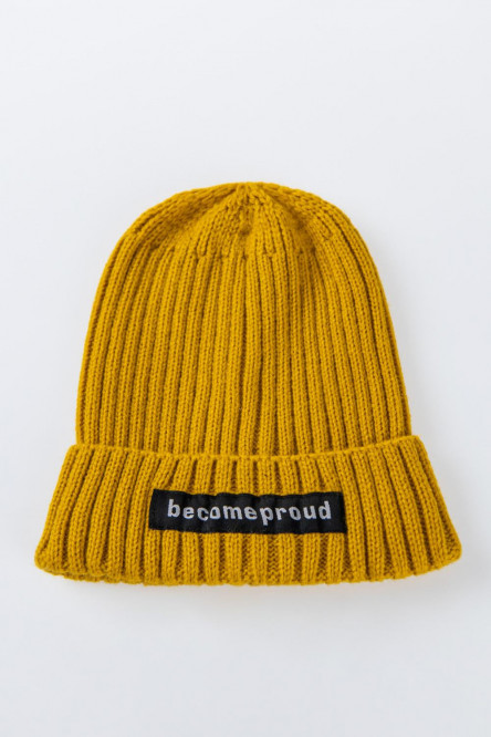 Gorro tejido unicolor