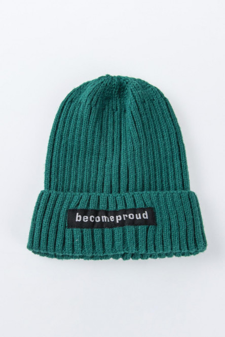 Gorro tejido unicolor
