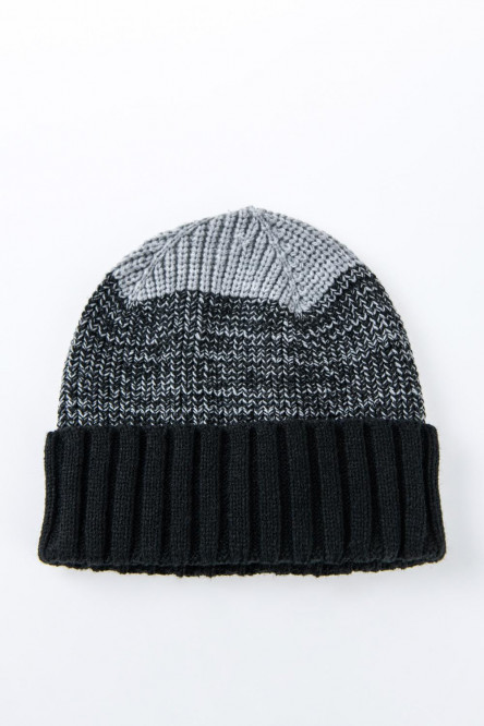 Gorro tejido bloques de color