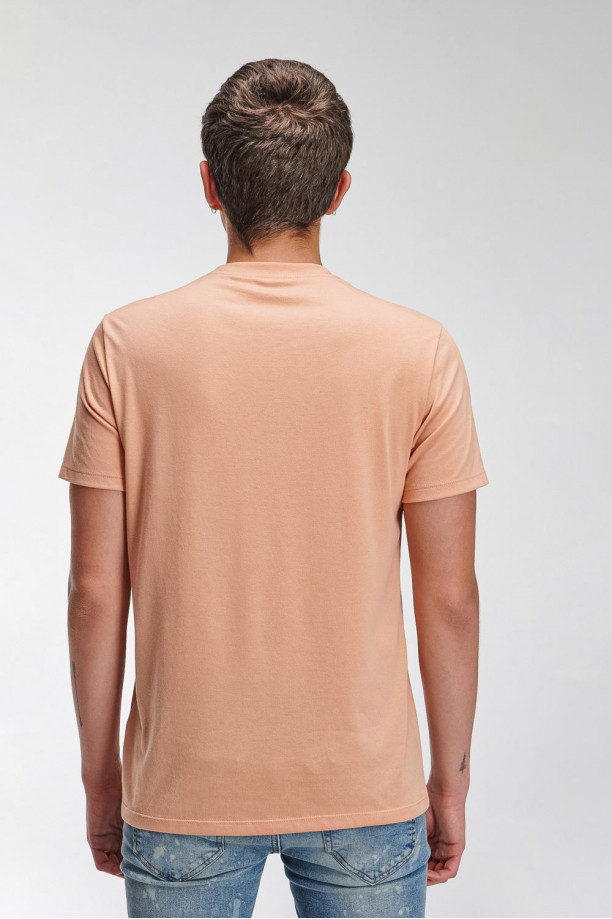 Camiseta básica manga corta estampada.
