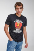 Camiseta manga corta, estampada de Garfield.