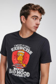 Camiseta manga corta, estampada de Garfield.