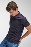 Camiseta Polo unicolor cuello en tela cuerpo.