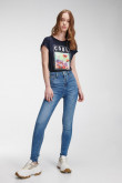 Jean jegging super alto